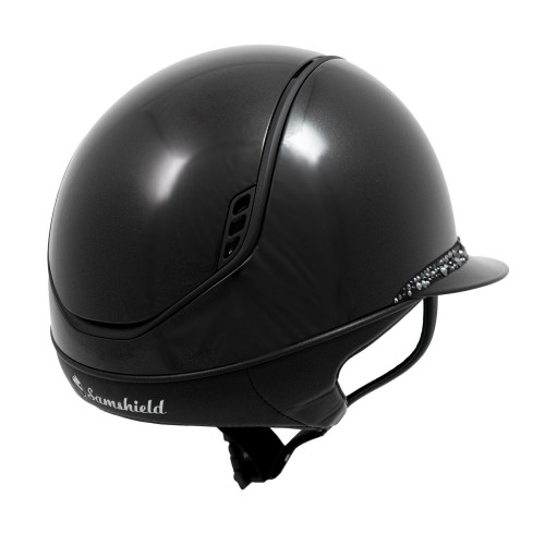 Samshield 2.0 Miss Shield Glossy Black Glacier Black Frontalband Matt Trim Blazon