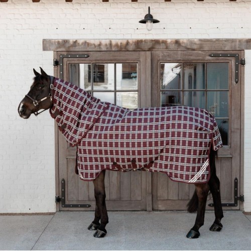 Kentucky Neck All Weather Waterproof Comfort 0g Bordeaux Check