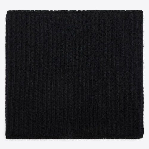 Cavalleria Toscana FW25 CT Lambswool Neck Warmer-Black-TU