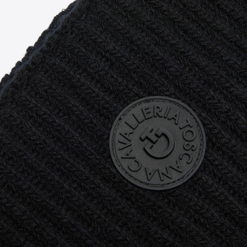 Cavalleria Toscana FW25 CT Lambswool Neck Warmer-Black-TU