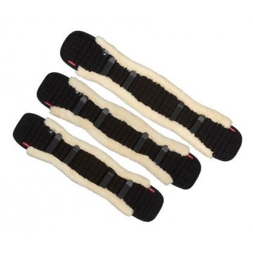 LeMieux dressage girth cover natural/black