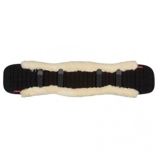 LeMieux dressage girth cover natural/black