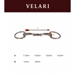 Velari двусоставный D-образный трензель Sweet Copper 16 мм