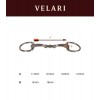Velari Double Jointed Eggbutt Snaffle Stainless Steel 16 mm
