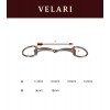 Velari Single-Jointed Eggbutt Snaffle Stainless Steel 16 mm