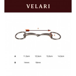 Velari Single-составной D-образный трензель Sweet Copper 14mm