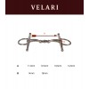 Velari Double Jointed Full Cheek Snaffle Stainless Steel 14mm