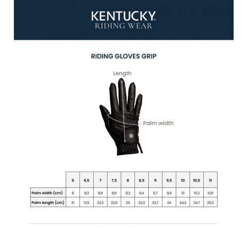 Kentucky Riding Gloves with Grip and Tone-on-Tone Glitter
