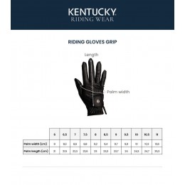 Kentucky перчатки для верховой езды с хватом
