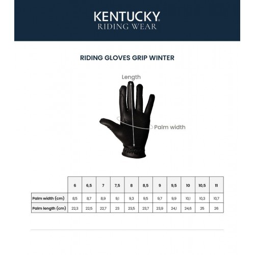 Kentucky Winter Riding Gloves with Grip