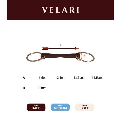 Velari Snaffle Flex Loose Ring Soft 20mm