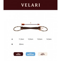 Velari трензель Flex на свободных кольцах Hard 20 мм