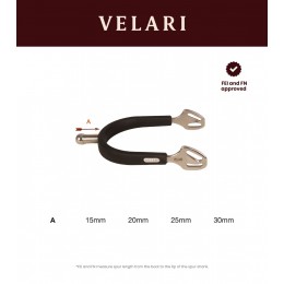 Velari Ball шпоры Stainless Steel с резиновой вставкой