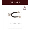 Velari Rowel Spurs Stainless Steel with Rubber Large