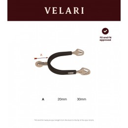Velari Rowel шпоры Stainless Steel с резиновой вставкой Large