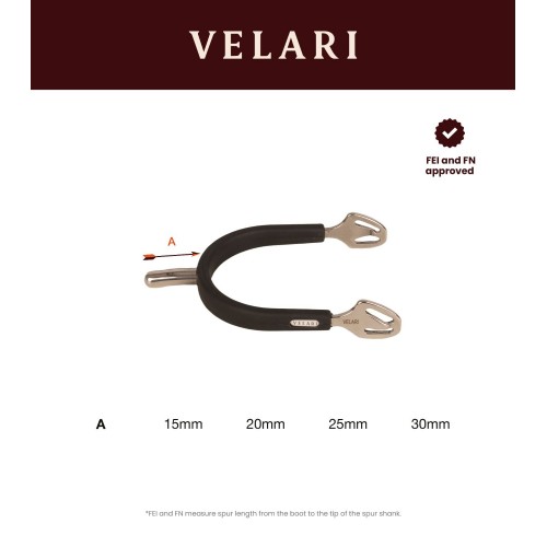 Velari Rounded Spurs Stainless Steel with Rubber
