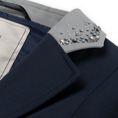 Juul C SS'23 competition jacket Navy gray swarovski
