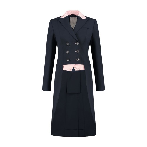 Juul C Tailcoat Navy with Rose details swarovski