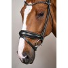 Dyon Round-Stitched Bridle with Wide Noseband of Soft Leather