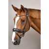 Dyon Round-Stitched Bridle with Wide Noseband of Soft Leather