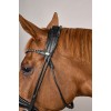 Dyon Round-Stitched Bridle with Wide Noseband of Soft Leather