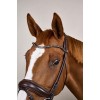 Dyon Round-Stitched Bridle with Wide Noseband of Soft Leather