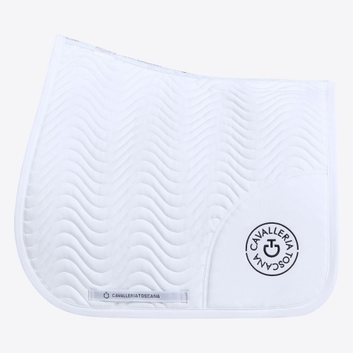 Cavalleria Toscana SS'24 CT Double Orbit Wave Quilted Dressage Saddle Pad
