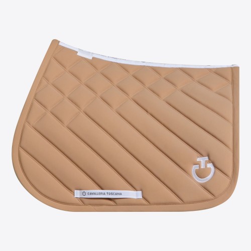 Cavalleria Toscana SS26 CT Diamonds and Lines Quilted Jumping Saddle Pad
