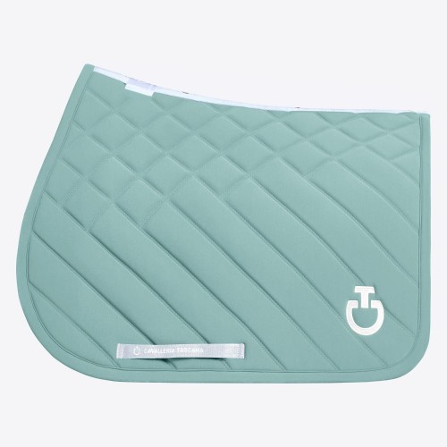 Cavalleria Toscana SS25 Diamonds and Lines Quilted Jersey Jumping Saddle Pad