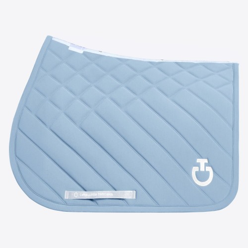 Cavalleria Toscana SS25 Diamonds and Lines Quilted Jersey Jumping Saddle Pad