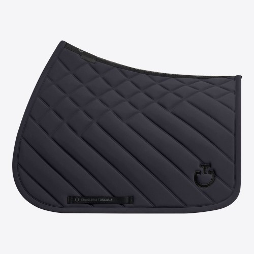 Cavalleria Toscana SS26 CT Diamonds and Lines Quilted Jumping Saddle Pad