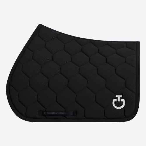 Cavalleria Toscana SS26 Quilted Jersey Perforated Jumping Saddle Pad
