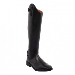Unisex boots calf small in soft leather with rear zipper