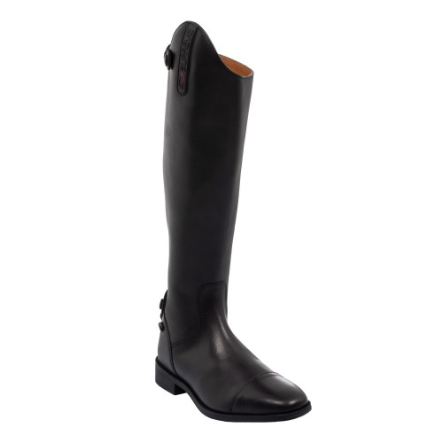 Unisex boots calf wide in soft leather with rear zipper