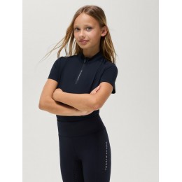 Tommy Hilfiger SS26 Palma 1/4 тренировочный на молнии топ Young Rider
