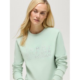Tommy Hilfiger SS26 Belair со стразами свитшот