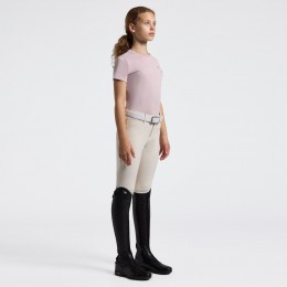 Cavalleria Toscana SS26 CT хлопковый футболка Floral Embroidery для девочек