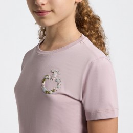 Cavalleria Toscana SS26 CT хлопковый футболка Floral Embroidery для девочек