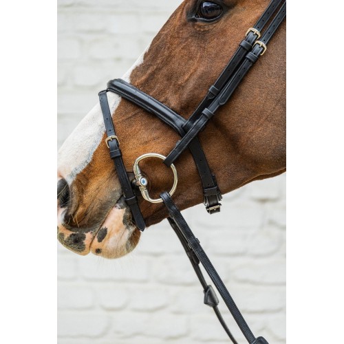 Velari Single-Jointed Eggbutt Snaffle Sweet Iron 14 mm