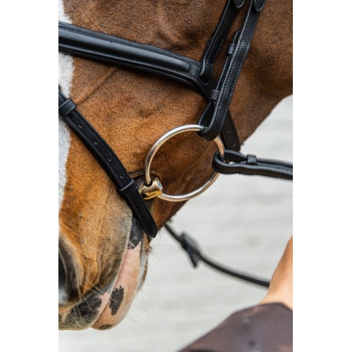 Velari Double-Jointed Loose Ring Snaffle Stainless Steel 14mm
