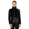 Equestrian Stockholm Velvet Black Fleece Jacket