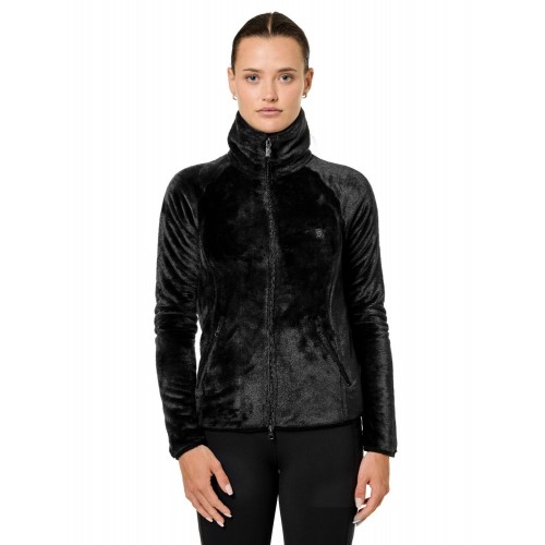 Equestrian Stockholm Velvet Black Fleece Jacket