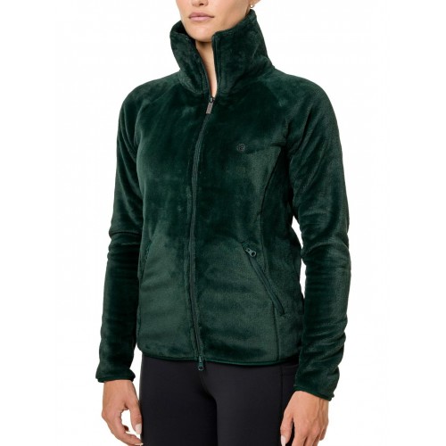 Equestrian Stockholm Velvet Sycamore Green Fleece Jacket
