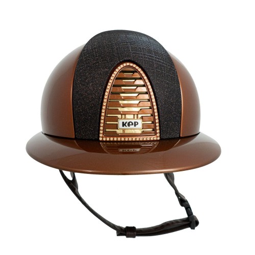KEP Italia Cromo 2.0 Metal Bronze Polo Galassia Chocolat Brown Chinstr SW Champagne Frame Golden Sub Button
