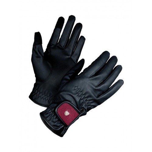 Equestrian Stockholm Bordeaux Riding Gloves Motion